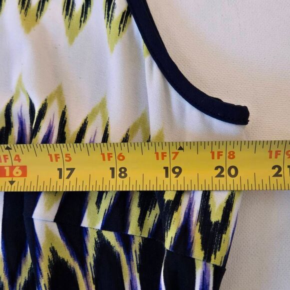 London Times Womens Plus Size Geometric Sleeveless Sheath Dress Size 16W - Picture 6 of 11